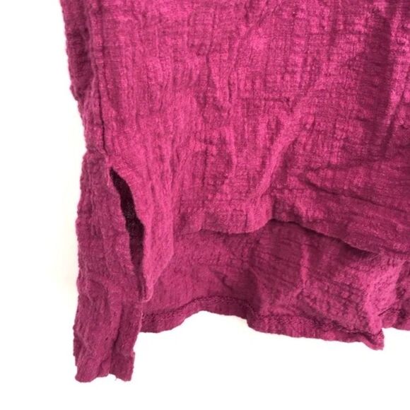 Zanzea 100% Cotton crepe High Low Purple Top "5X" Asian Sizing US 1X - Picture 8 of 11